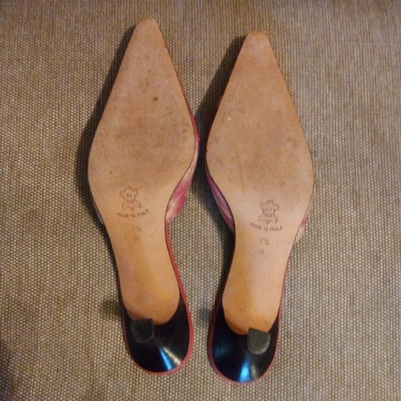 ❤️ISABELLA FIORE Rose Leopard / Pink Crystal Kitten Heel Shoes 7.5 - Picture 7 of 7